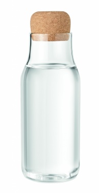 Logo trade advertising products image of: Glass bottle cork lid 600 ml