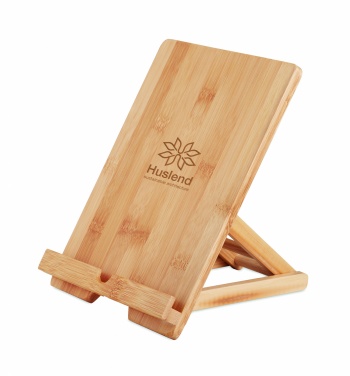 Logo trade promotional gifts picture of: Bamboo tablet stand TUANUI