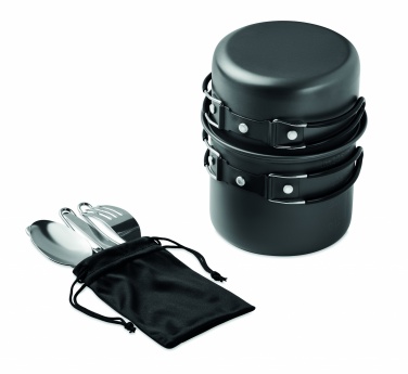 Logo trade corporate gifts picture of: 2 camping pots with cutlery