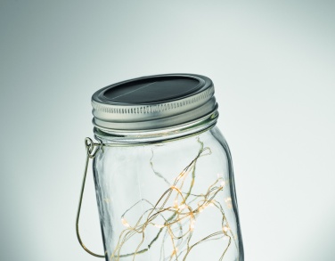 Logo trade promotional giveaway photo of: Solar mason jar outdoor lamp