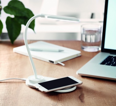 Logo trade promotional giveaways picture of: Desktop light and charger 10W