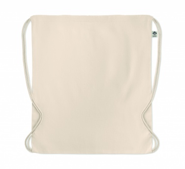 Logotrade promotional product picture of: Organic cotton drawstring bag
