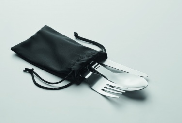Logo trade promotional gift photo of: 3-piece camping cutlery set
