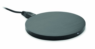 Logo trade advertising products image of: Wireless charger bamboo 10W RUNDO +