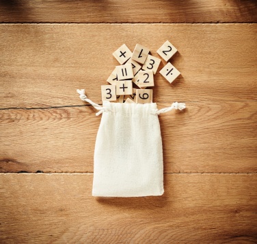 Logo trade promotional merchandise photo of: Wood educational counting game