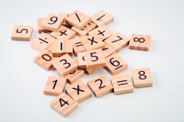Logotrade promotional giveaway image of: Wood educational counting game