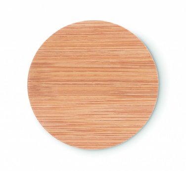 Logo trade business gift photo of: Bamboo make-up mirror