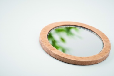 Logotrade business gifts photo of: Bamboo make-up mirror