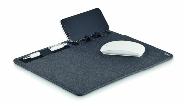 Logotrade promotional products photo of: RPET mouse mat charger 15W