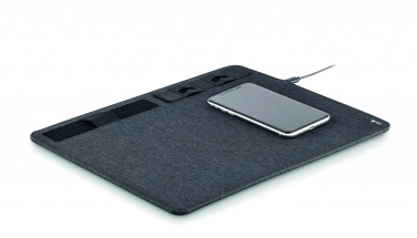 Logo trade promotional product photo of: RPET mouse mat charger 15W