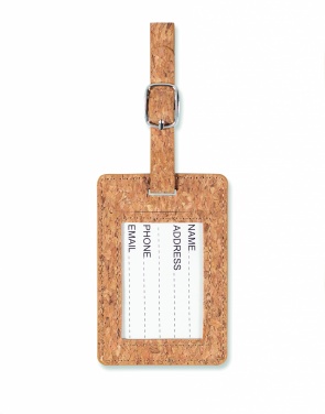 Logotrade promotional merchandise picture of: Cork luggage tag