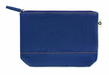 Logo trade promotional merchandise image of: Recycled denim cosmetic pouch