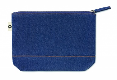 Logo trade promotional merchandise image of: Recycled denim cosmetic pouch