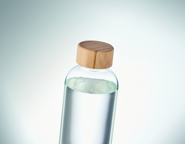 Logotrade promotional gifts photo of: Glass bottle 650ml bamboo lid