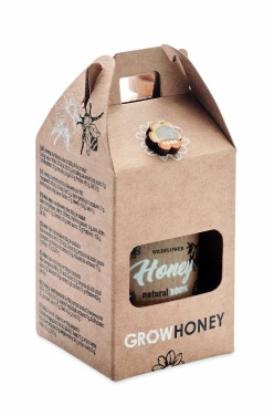 Logo trade promotional giveaways picture of: Wildflower honey jar set 50gr