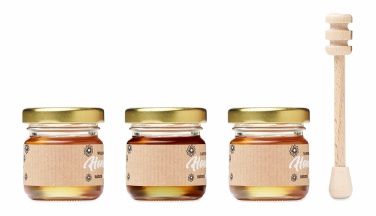 Logotrade corporate gifts photo of: Set of 3 wildflower honey