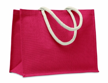 Logo trade promotional gifts image of: Jute bag with cotton handle