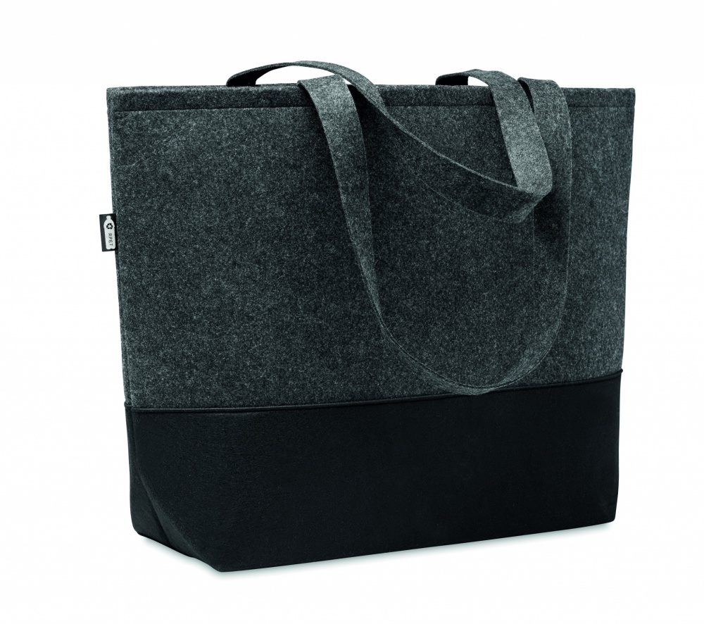 Logo trade promotional merchandise image of: RPET felt shopping bag