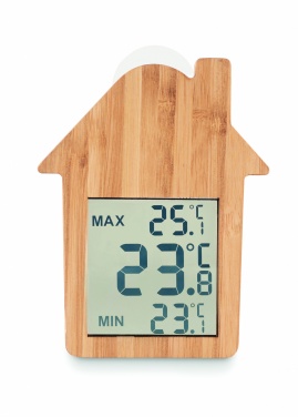 Logo trade promotional gift photo of: Bamboo weather station HISA