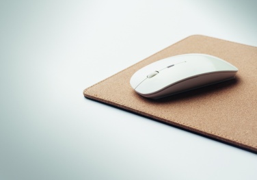 Logo trade promotional items image of: Cork mouse mat charger 15W