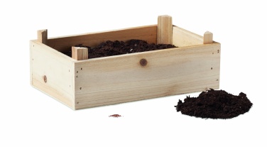 Logo trade promotional giveaway photo of: Tomato kit in wooden crate