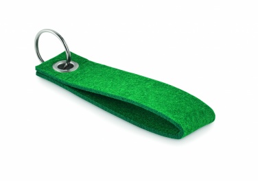 Logotrade promotional merchandise picture of: RPET felt key ring Hämeenlinna