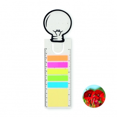 Logo trade promotional giveaways image of: Seed paper bookmark w/memo pad