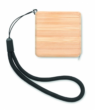 Logotrade promotional products photo of: Measuring tape in bamboo 1m