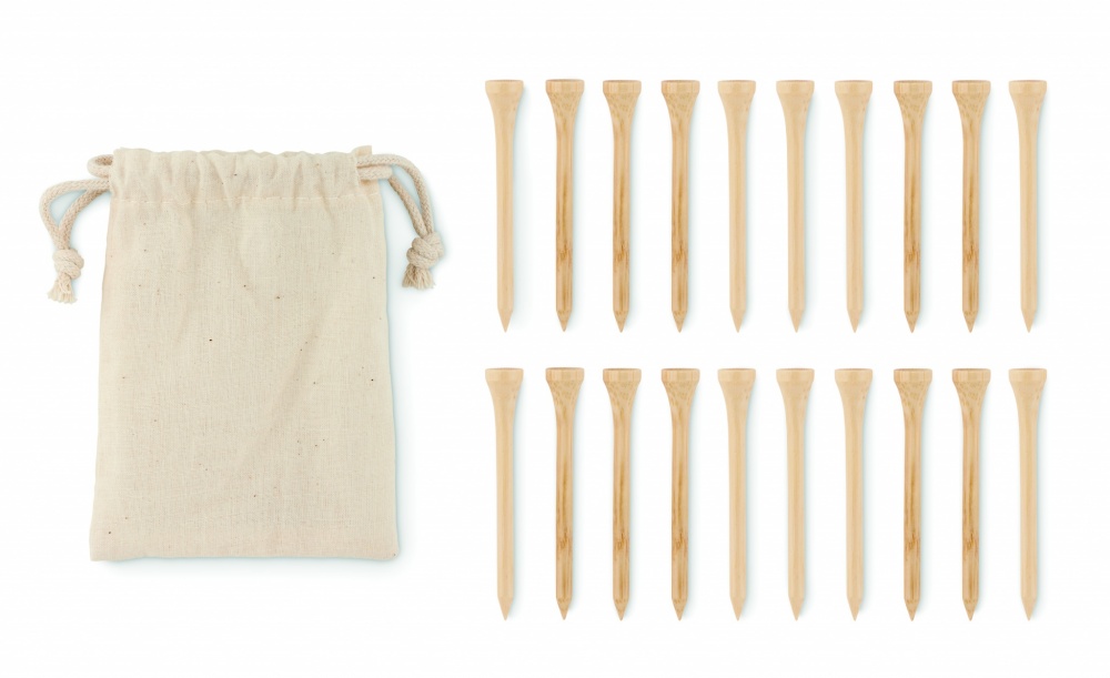 Logotrade promotional giveaways photo of: 20 bamboo golf tees set