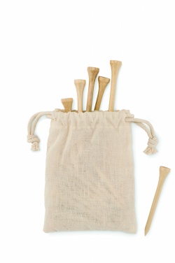 Logo trade promotional giveaways image of: 20 bamboo golf tees set