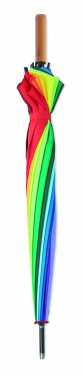 Logo trade business gift photo of: 27 inch rainbow umbrella
