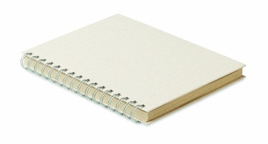 Logo trade promotional product photo of: A5 grass notebook 80 lined