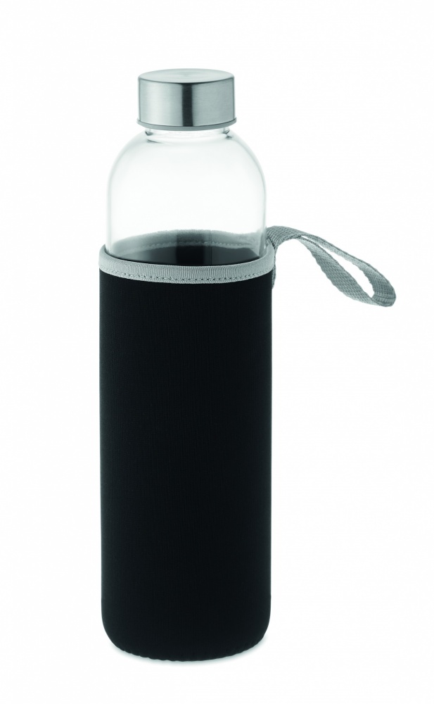 Logo trade corporate gifts image of: Glass bottle in pouch 750ml