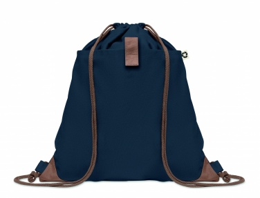 Logo trade promotional product photo of: Recycled cotton drawstring bag