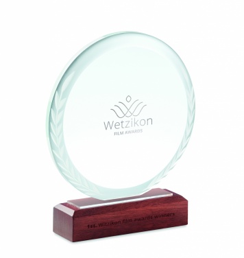 Logotrade business gifts photo of: Round award plaque