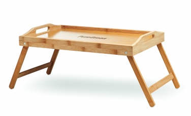 Logo trade promotional gift photo of: Foldable bamboo tray