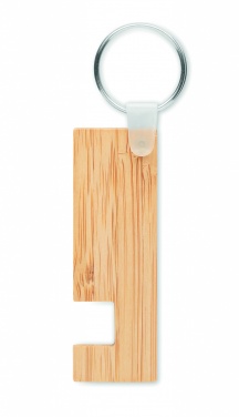 Logotrade promotional gifts photo of: Bamboo stand and key ring Savonlinna