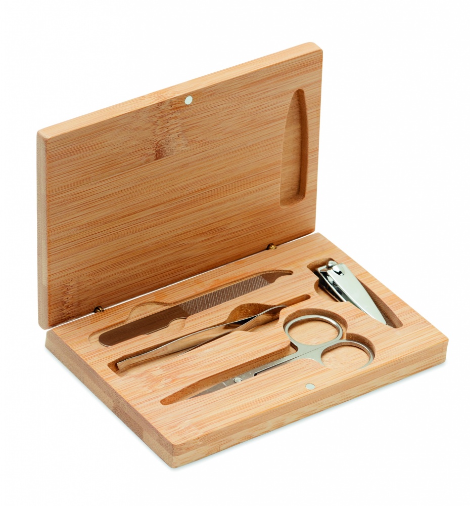 Logo trade business gifts image of: Manicure nail tool set