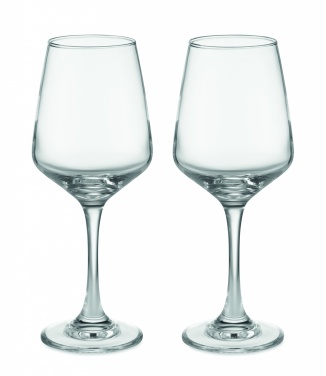 Logotrade promotional giveaway image of: Set of 2 wine glasses