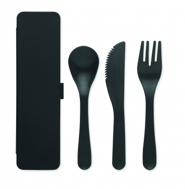 Logo trade advertising product photo of: Cutlery set recycled PP