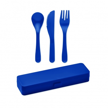 Logo trade promotional products image of: Cutlery set recycled PP