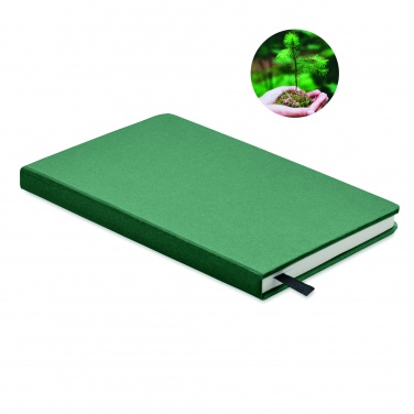 Logo trade promotional giveaways image of: A5 recycled page notebook