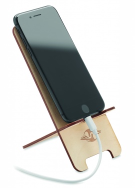 Logo trade promotional product photo of: Birch Wood phone stand
