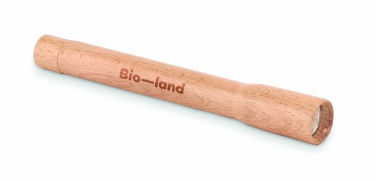 Logo trade business gift photo of: Wooden torch with COB light