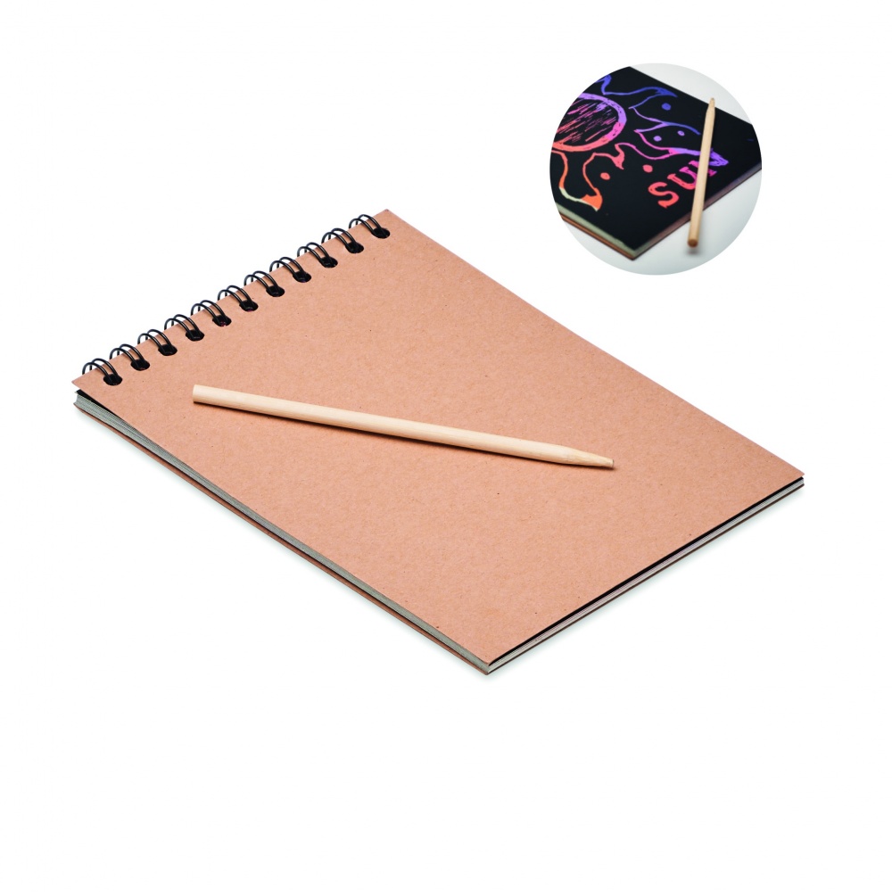 Logotrade promotional products photo of: Scratching paper notebook