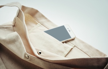 Logo trade promotional merchandise photo of: Canvas shopping bag 270 gr/m²