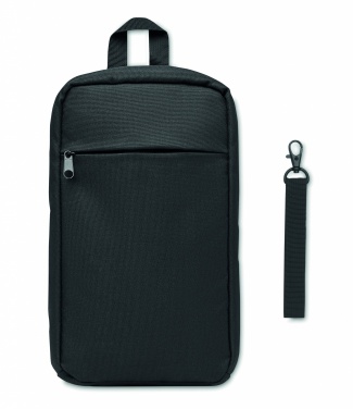 Logo trade business gifts image of: Cross chest bag in 600D Rpet