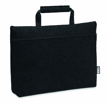 Logotrade promotional item image of: RPET felt zippered laptop bag
