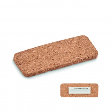Logo trade promotional products picture of: Name tag holder in cork