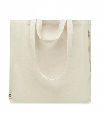 Logo trade promotional giveaways image of: Recycled cotton shopping bag